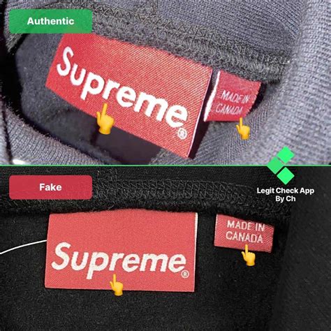 supreme neck tag red